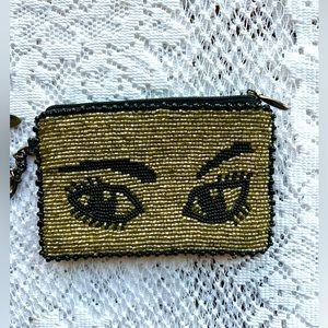 Mary Frances Watch Out coin purse EUC